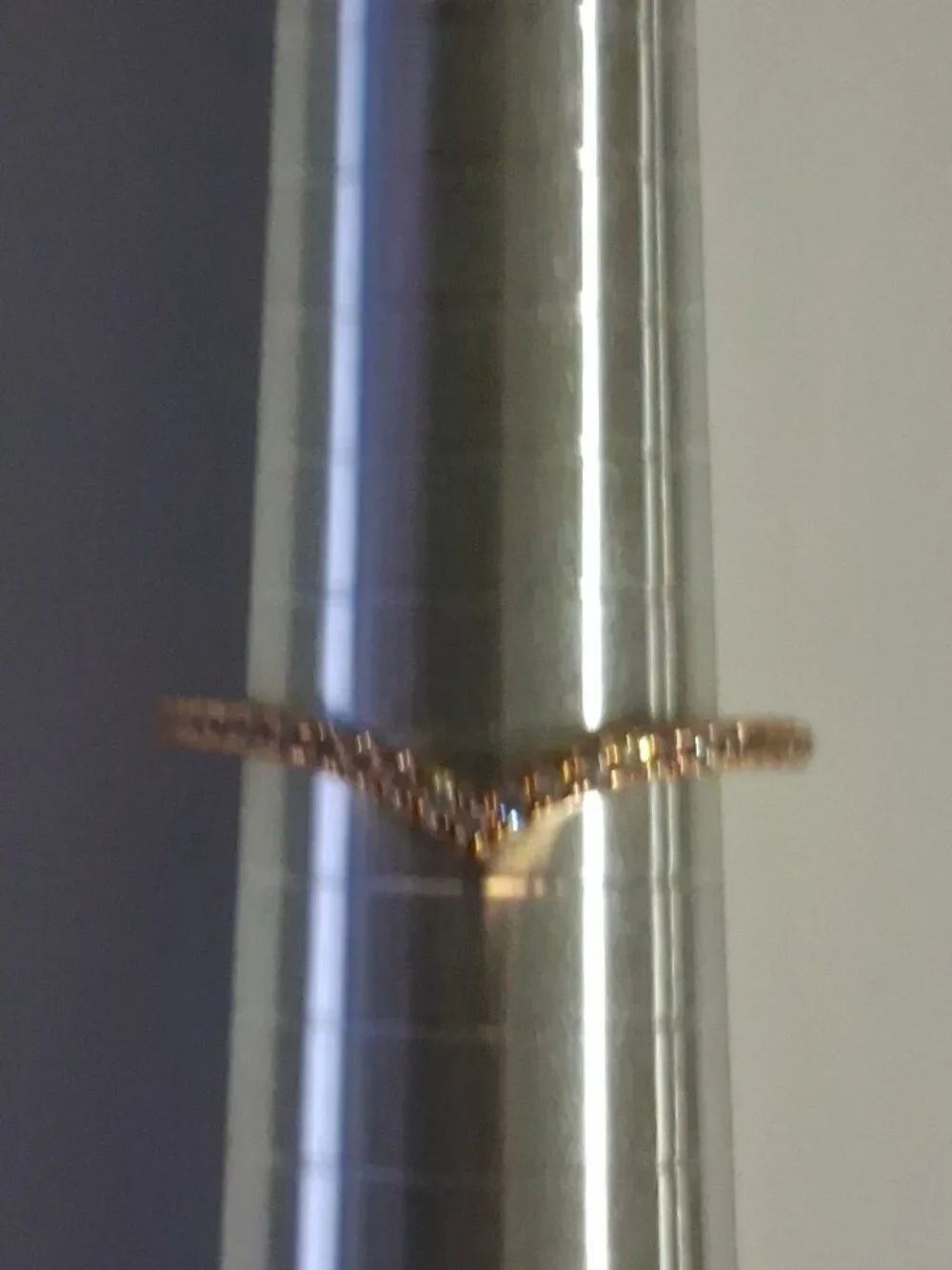 Pandora 186316CZ-58 Sparkling Wishbone Ring  – Size 8.5